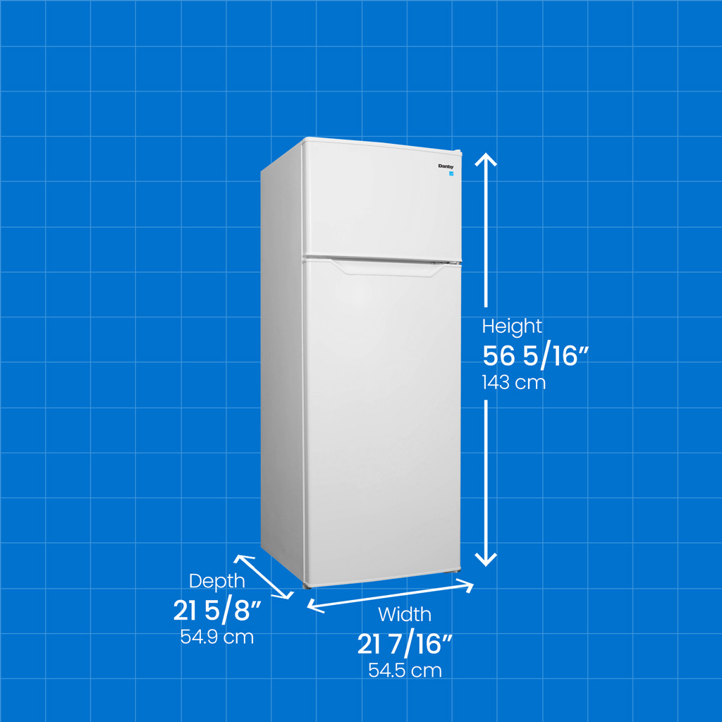 Danby dpf074b2wdb 6 dimensions