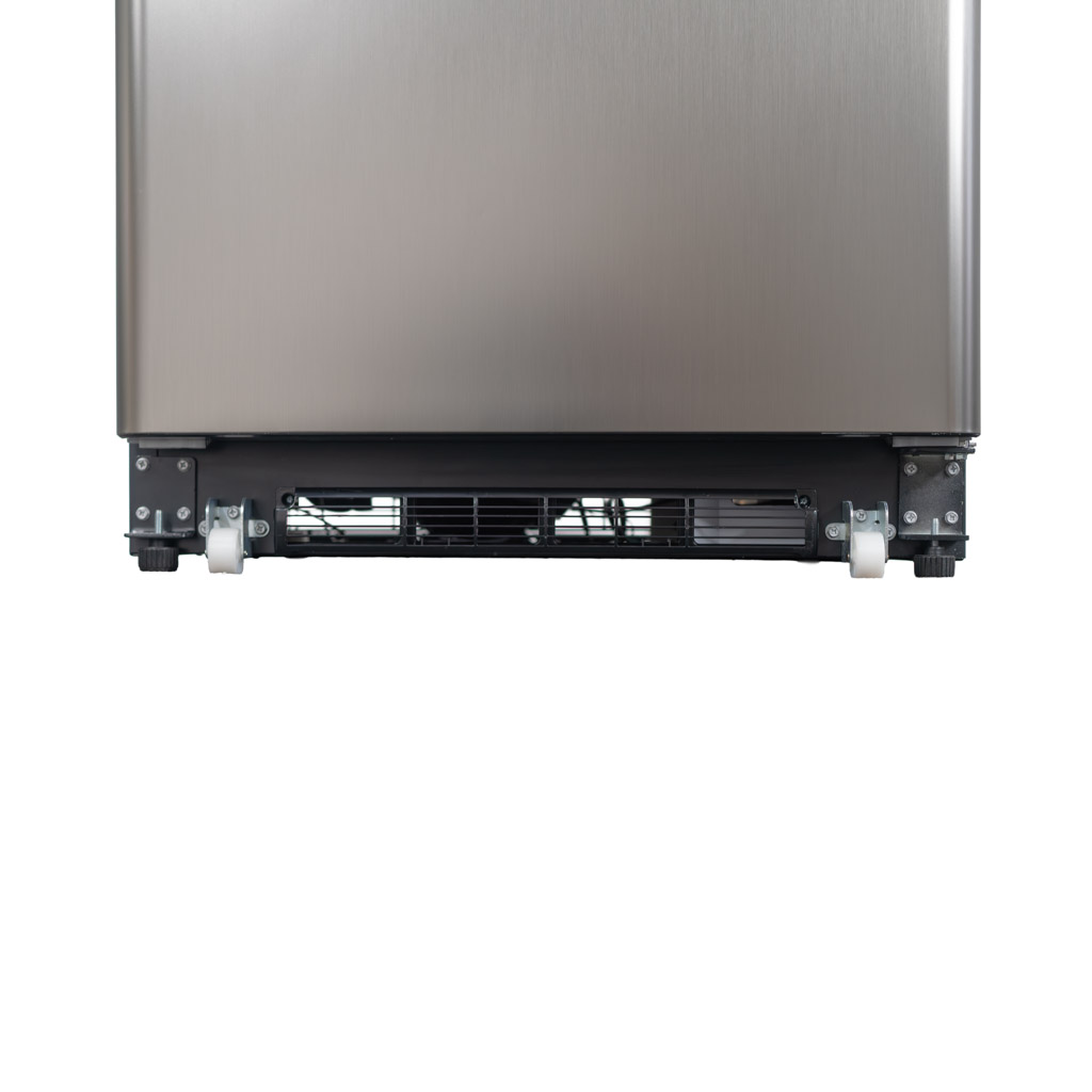 Danby Designer 16.7 cu. ft. Upright Freezer in Stainless Steel Look 12 Danby duf167a5bsldd casters