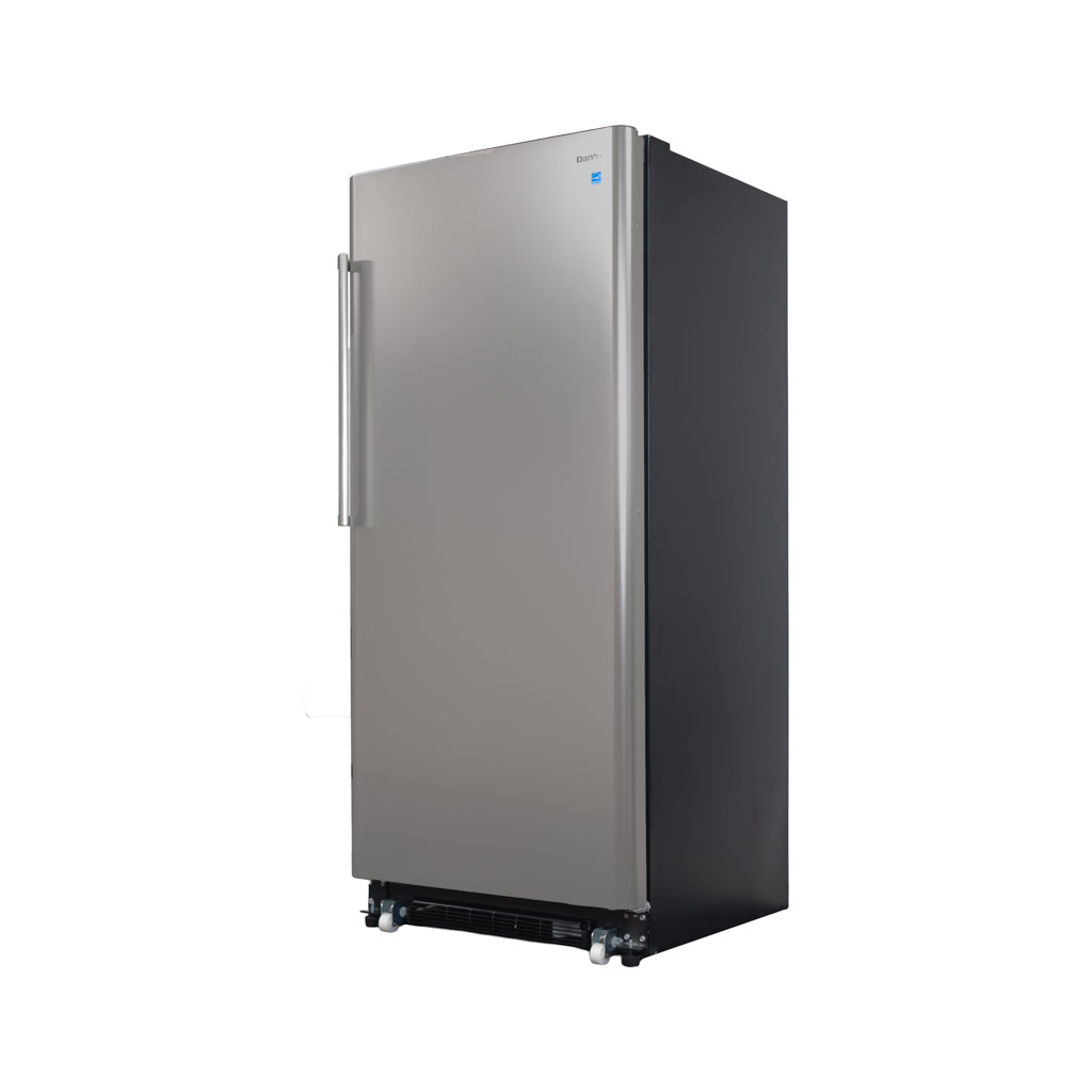 Danby Designer 16.7 cu. ft. Upright Freezer in Stainless Steel Look 3 Danby duf167a5bsldd left
