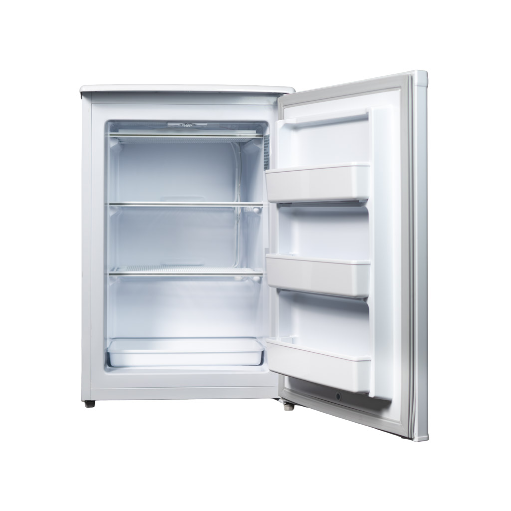 Danby Designer 4.3 cu. ft. Upright Freezer in White 8 Danby dufm043a2wdd open front