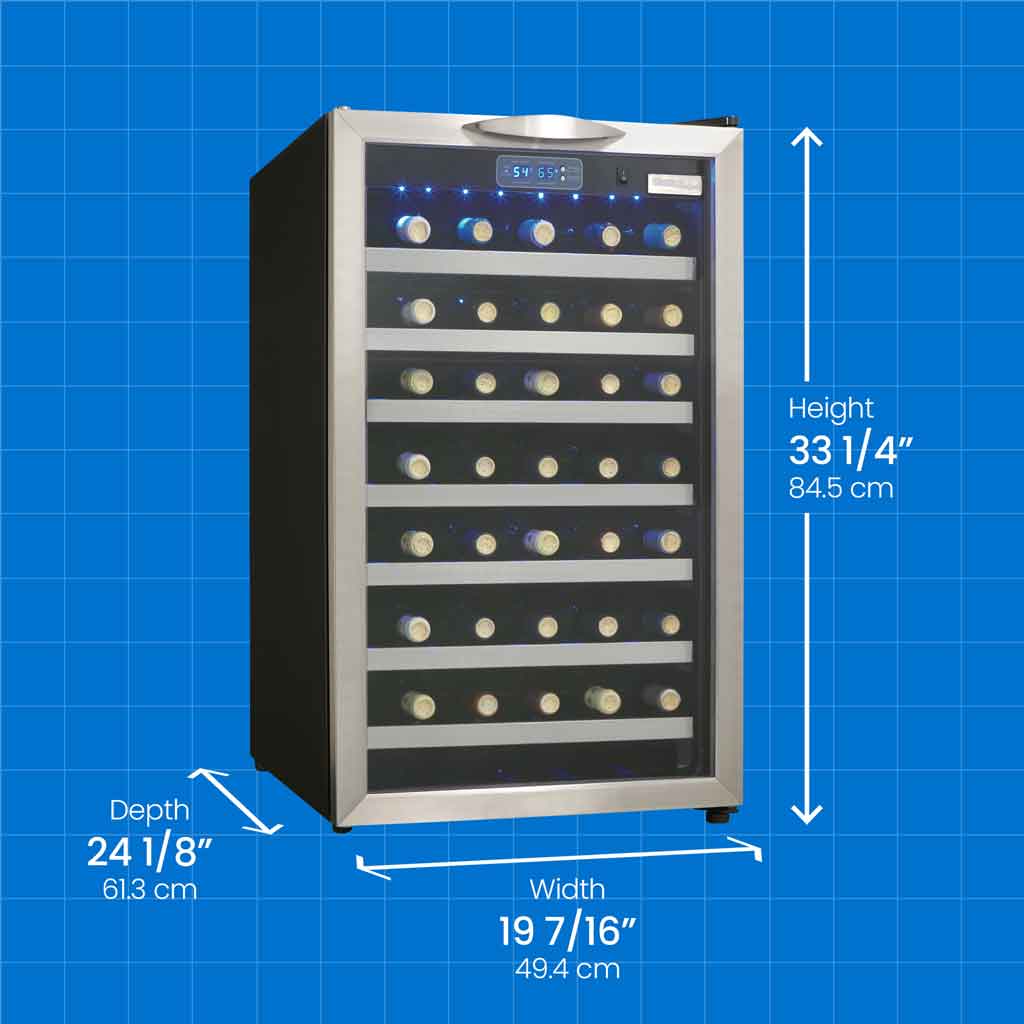 Danby dwc458bls dimensions
