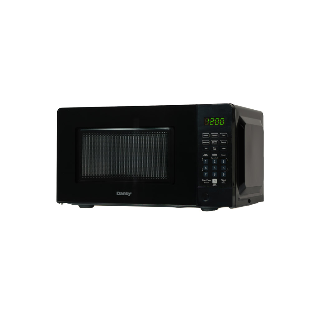0.7 cu. ft. Countertop Microwave – 700 W 3 Danby DMW071A1B 0.7 cu ft countertop microwave left side view