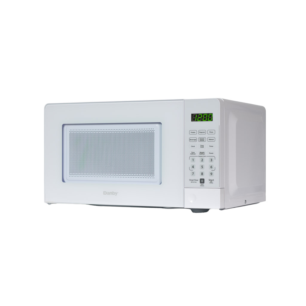 0.7 cu. ft. Countertop Microwave – 700 W 3 Danby DMW071A1W 0.7 cu ft countertop microwave left side view