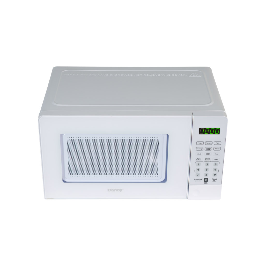 0.7 cu. ft. Countertop Microwave – 700 W 14 Danby DMW071A1W 0.7 cu ft countertop microwave top view