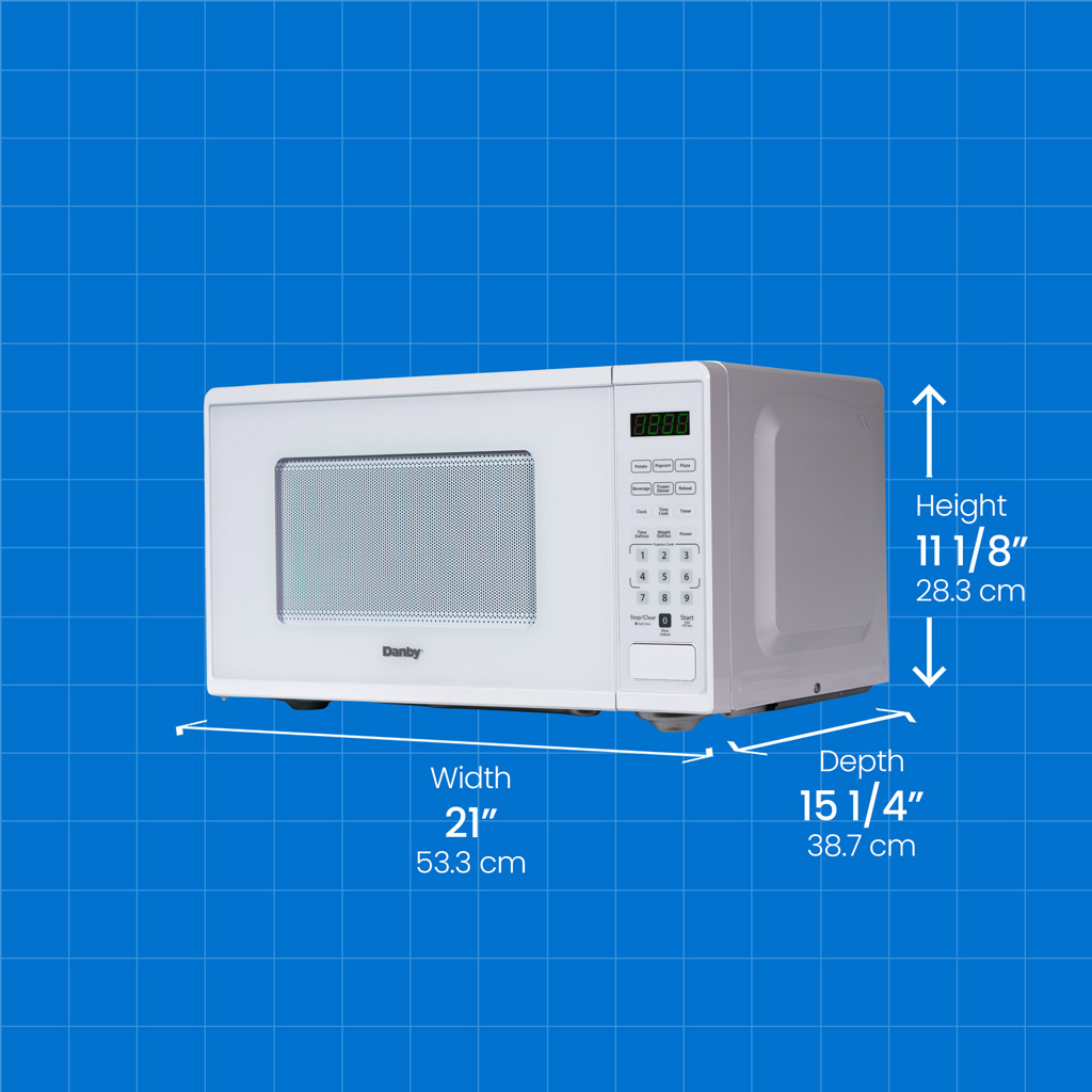 Danby dmw111a1w dimensions