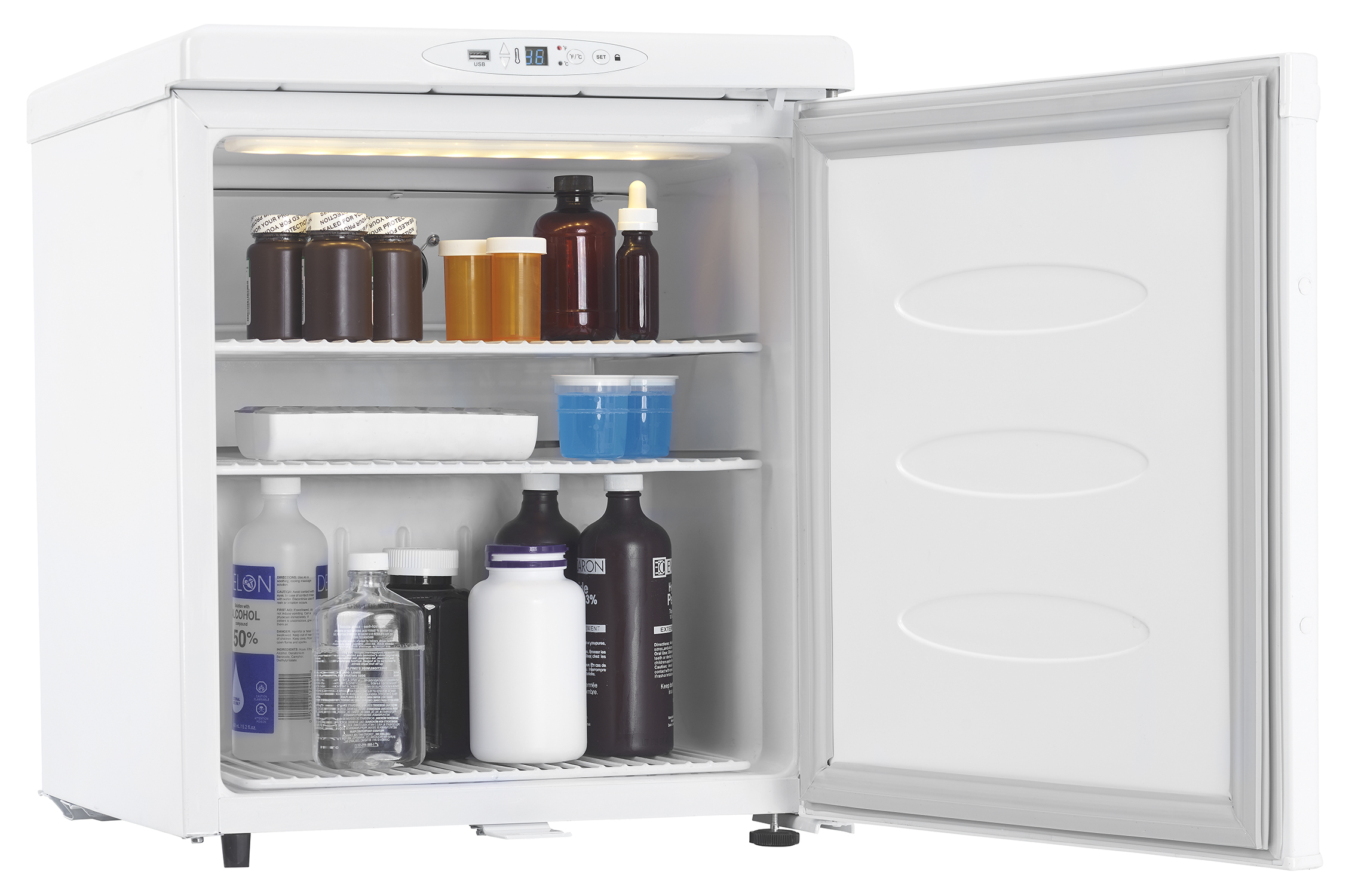 Danby Health 1.6 cu. ft. Medical Fridge in White 8 Danby DH016A1W Right Open