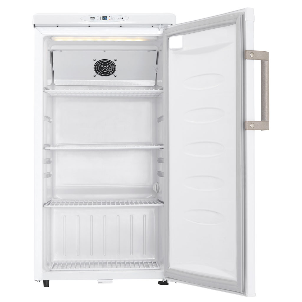 Danby Health 3.2 cu. ft. Medical Fridge in White 7 Danby dh032a1w front empty handle