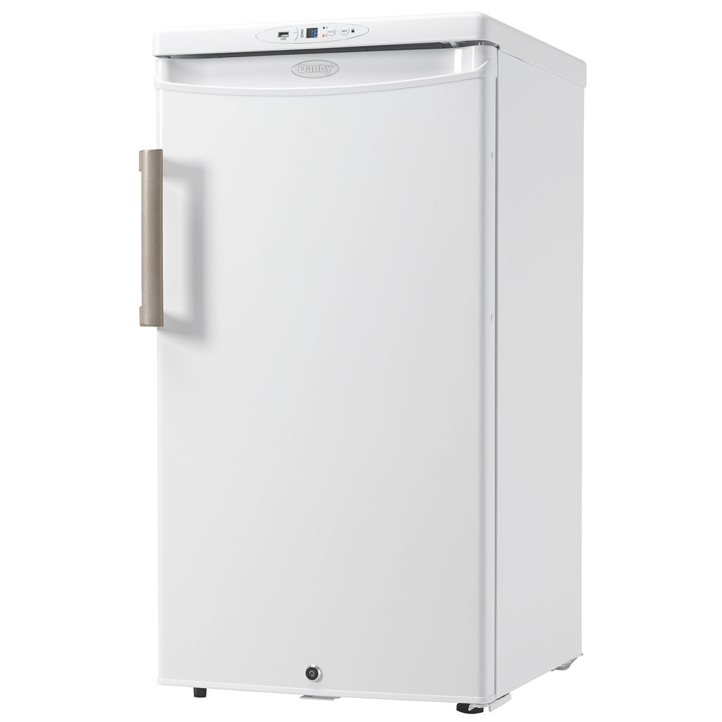 Danby Health 3.2 cu. ft. Medical Fridge in White 3 Danby dh032a1w left handle