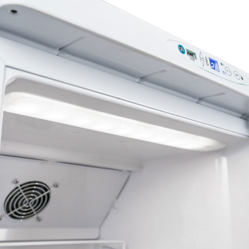 Danby Health 3.2 cu. ft. Medical Fridge in White 9 Danby dh032a1w light