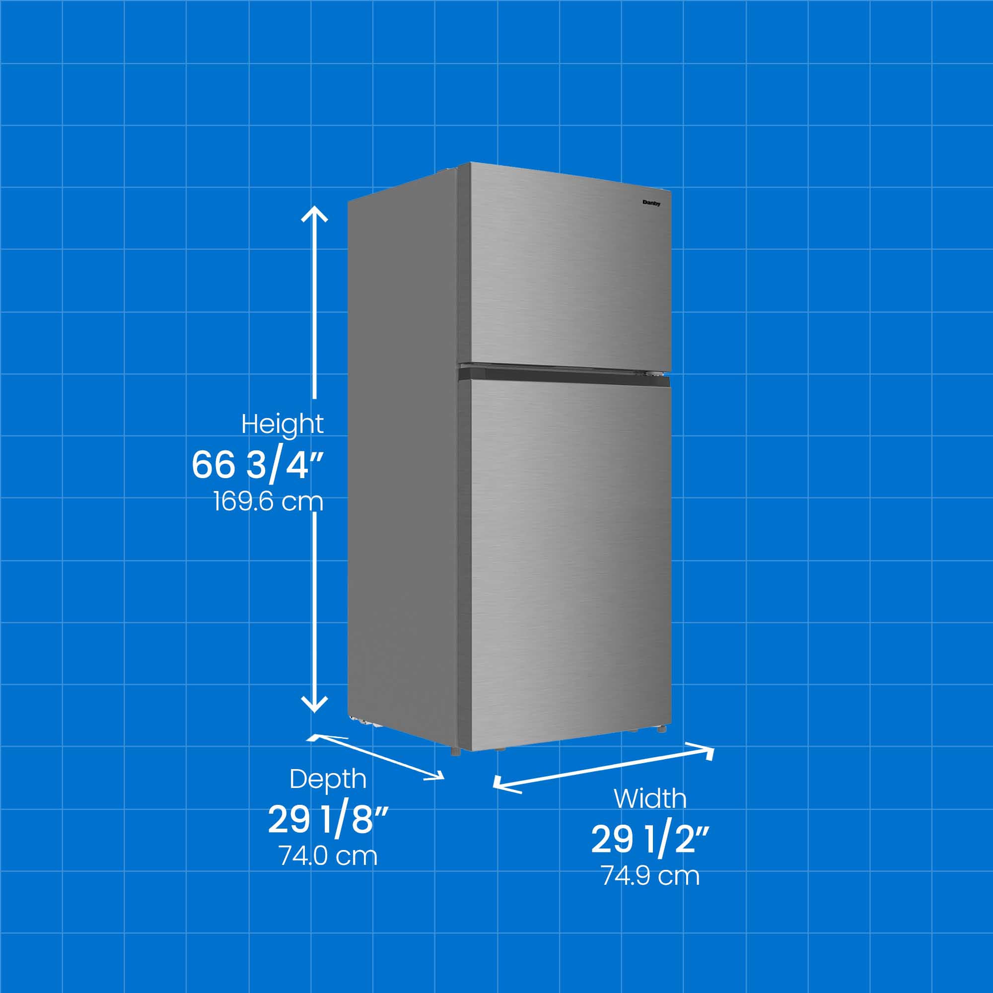Danby dff180b1slcdbr dimensions